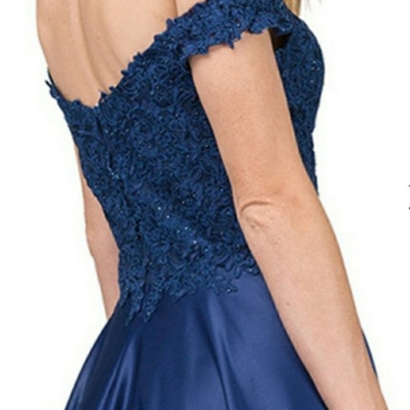 Royal Blue Prom Dress - Picture 4 of 5